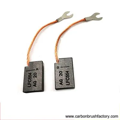 Escobilla de carbón de grafito plateado AG20LFC554 AG20EG5U para generador eólico